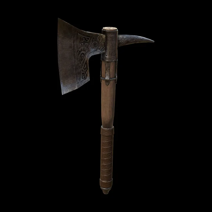 The axe the card becomes in the game