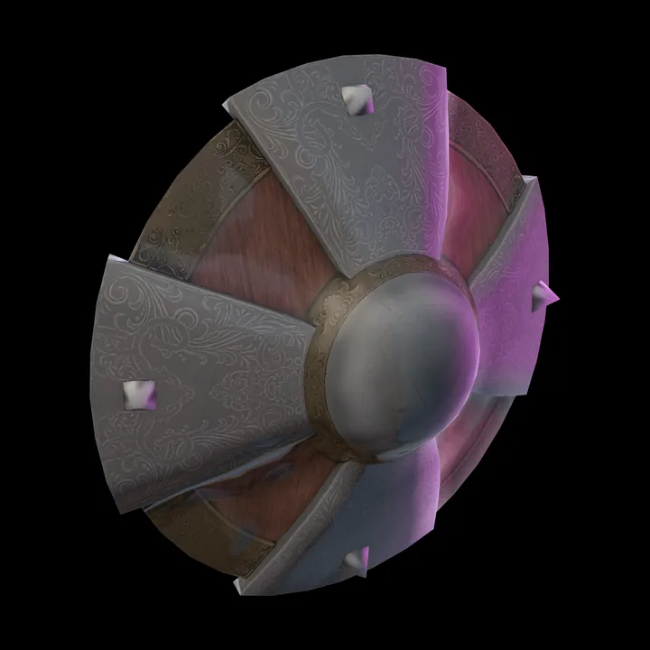 The steel shield the card becomes in the game